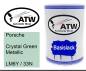 Preview: Porsche, Crystal Green Metallic, LM6Y / 33N: 500ml Lackdose, von ATW Autoteile West.